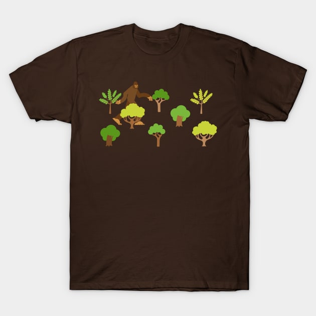 The Bigfoot Strut T-Shirt by Contentarama
